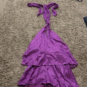 Purple Halter Dress
